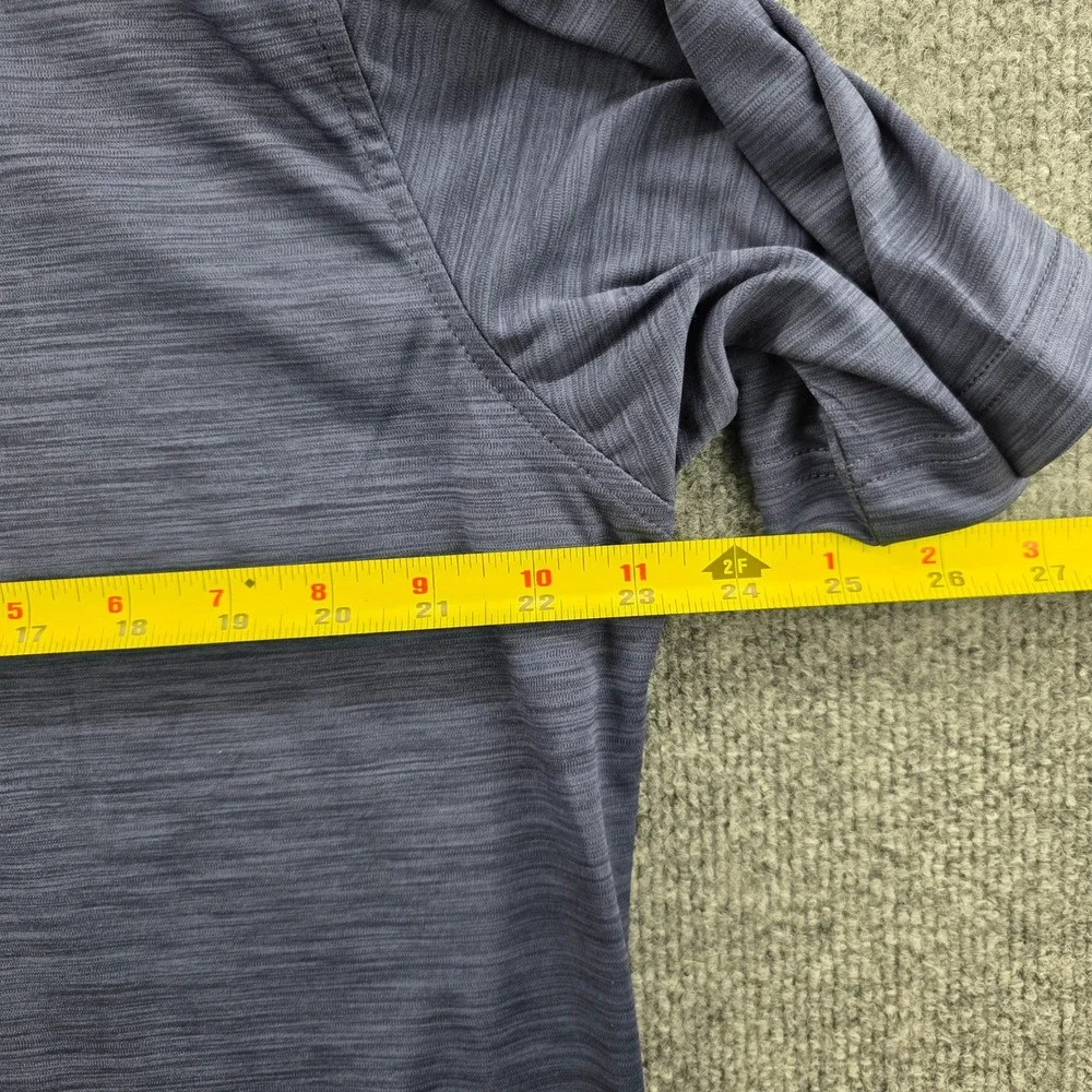Peter Millar Featherweight Polo Mens Large Navy Blue Space Dye Golf‎ Shirt